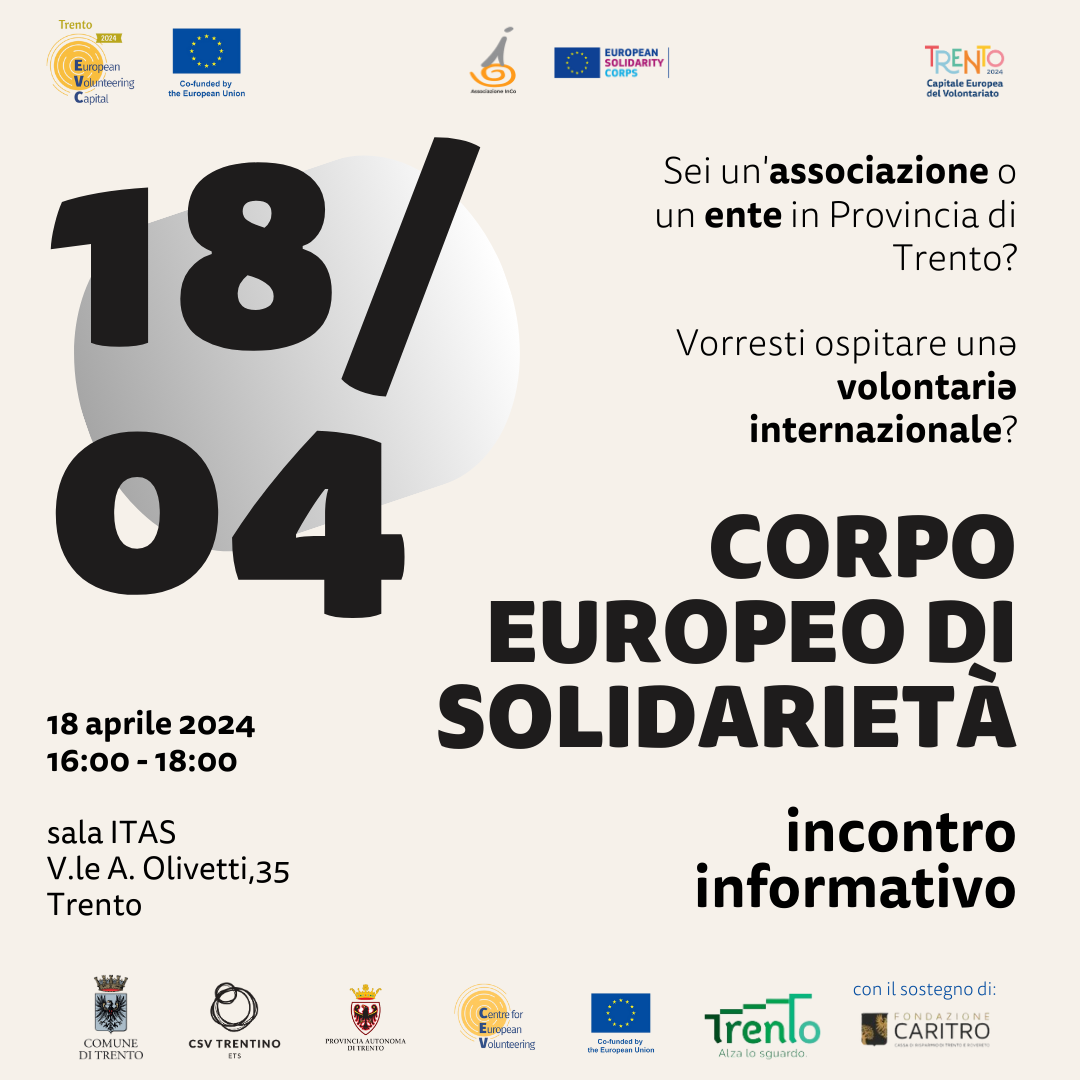 Incontro informativo sui Corpi Europei di Solidarietà