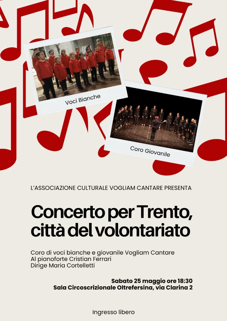 CONCERTO PER TRENTO CITTA' DEL VOLONTARIATO