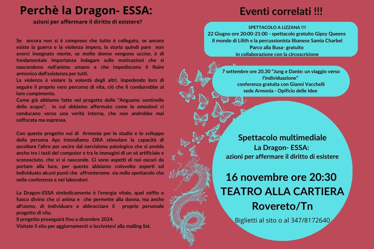 La Dragon-ESSA: azioni per affermare il diritto di esistere: laboratori, conferenze, altro