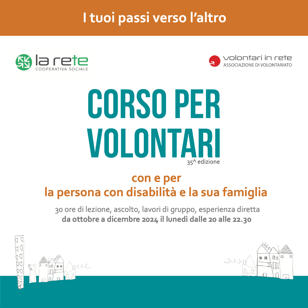 Corso per volontari: i tuoi passi verso l’altro