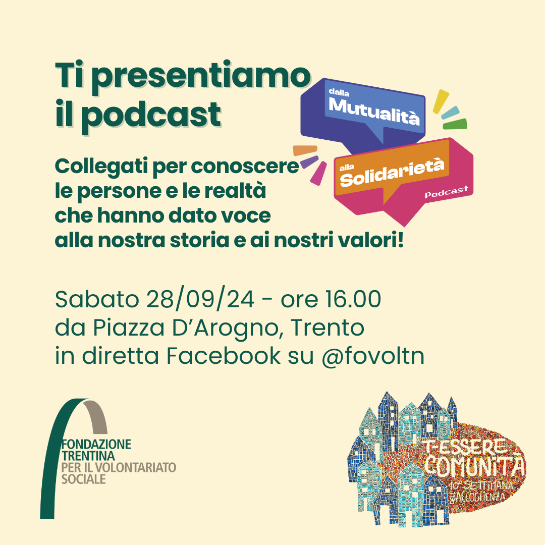 Presentazione del Podcast "Dalla mutualità alla solidarietà"