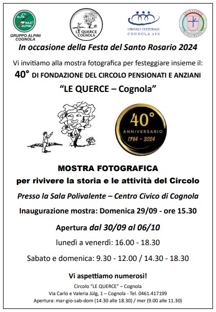 40° anno di fondazione del Circolo "Le Querce"