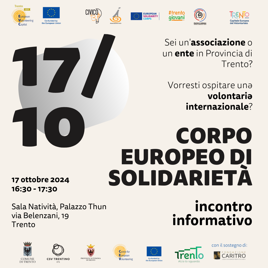 Corpi Europei di Solidarietà - Incontro informativo per associazioni